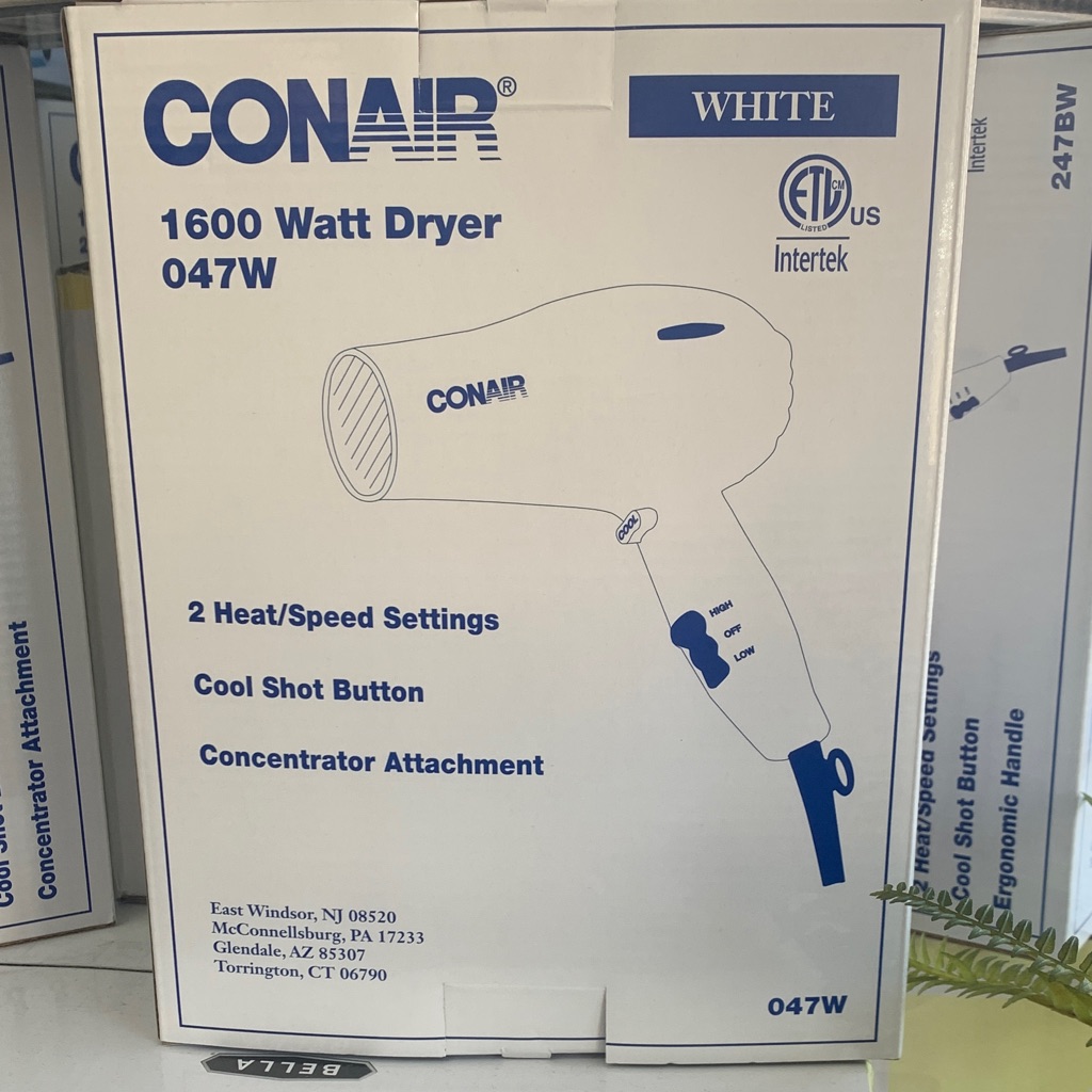 Conair White 1600 Watt Hair Dryer